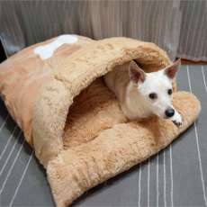 affetto 奢華口袋寵物坐墊, 棕色, 1個