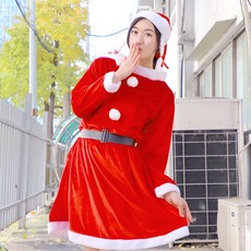 女款聖誕老人套裝 高級款 3件套