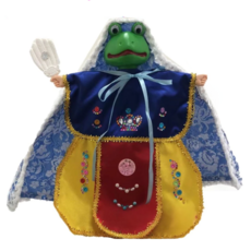 A-ONE 匯旺 青蛙動物披風布袋戲偶/純戲偶, 1個