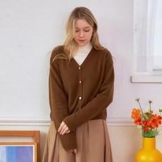 KUZY 여성용 니트 파인울 캐시 버튼 포켓 Fever 가디건