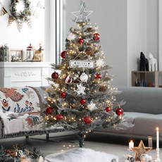 聖誕樹燈泡裝飾全套組, 雪佛蘭 Cypress + Red Chief，1.6 米