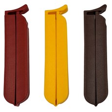 KAI 貝印 密封夾 3入, 紅色 + 黃色 + 棕色, 1入