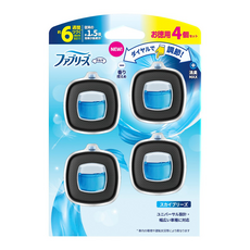 febreze 風倍清 夾式車用出風口消臭芳香劑 4個, 天空藍香, 1組