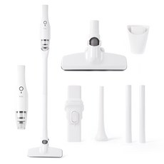 미라스 듀얼에어 저소음 초경량 무선 스틱청소기 430g, MS-5500VC, 화이트