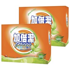 加倍潔 制菌潔白超濃縮洗衣粉, 茶樹+小蘇打, 食品級小蘇打, 深入衣物纖維洗淨, 防潮蓋設計, 99%極度抗菌, 1.5kg, 2盒