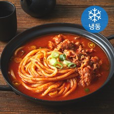 푸딩프렙 얼큰 우삼겹 우동나베 (냉동), 460g, 1개