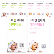 스마일랩 스마일 데이비드 배란테스트기 15p + 스마일 임신테스트기 S 3p, 4세트