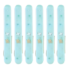 KOKUYO 國譽 mofumofu攜帶型剪刀 一剪兩用, 綠色, 6支