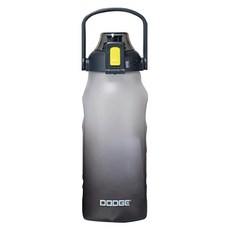 DODGE 道奇 漸層吸管水壺 附吸管 11.5 x 31cm, 曜石黑, 2L, 1個