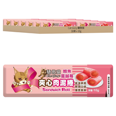 Cat Glory 驕傲貓 夾心肉泥捲 30條, 鱈魚蔓越莓, 300g, 1桶