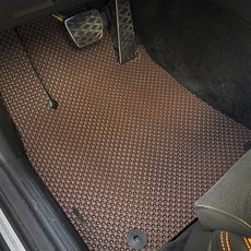 엠보싱 카매트 풀세트 KE-82, 起亞 K8 2WD 汽油 油電混合 小改款相容 2021年~ 3件式, 棕色