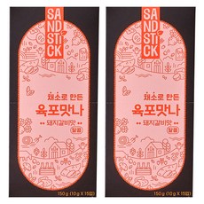 SANDSTICK Hanul蔬菜製造的肉乾 味道不錯 烤排骨口味 15入, 150g, 2個