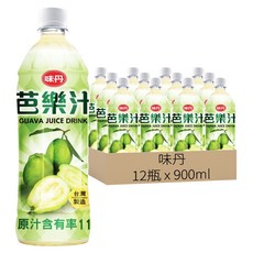 味丹 芭樂汁, 900ml, 12瓶