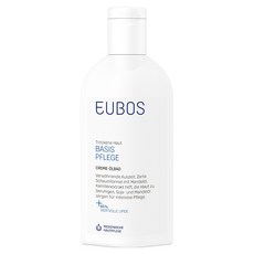 EUBOS Basis pflege無香味奶油保濕鎮靜沐浴乳, 200ml, 1個