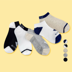 GUESS KIDS 兒童混搭標誌運動襪5件組 GS-K09