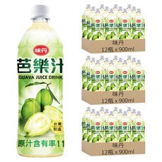 味丹 芭樂汁, 900ml, 36瓶