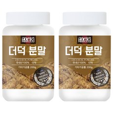건강스토리 더덕 분말, 2개, 200g