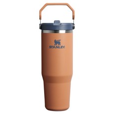 STANLEY 台灣公司貨 經典系列 IceFlow 手提吸管杯2.0, 0.88L, 暮日棕, 1個