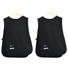 DAPER NAM 防水半身背心圍裙, 黑色, 2個