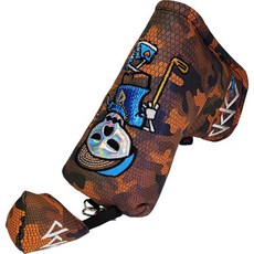 Dodam Sports 變色龍骷髏一字型推桿套, 橘色, 1個