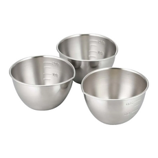 SHIMOMURA 下村 mamacook 調理用不鏽鋼小碗三件組 Set - 日本製造 18-8不鏽鋼, 10 x 9.4 x 5.5cm, 270ml, 1組