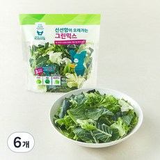 피그인더가든 신선함이 오래가는 그린믹스, 150g, 6개