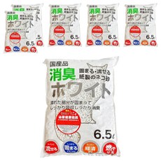 FUJIURA 藤浦 環保紙砂 泌尿健康檢視, 無香, 6.5L, 6包 - 環保材質、凝結力強、方便沖馬桶