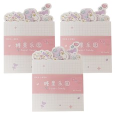 CARD LOVER 信的戀人 夢想小鎮便簽紙 糖果樂園, 3本, 1組