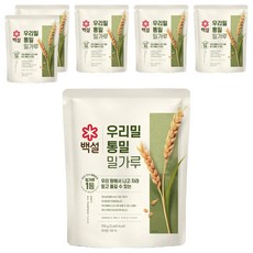 CJ BEKSUL 白雪 全麥營養豐富細磨的小麥粉, 750g, 6個