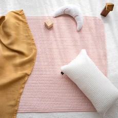 Uterus 真絲絎縫墊, 粉色