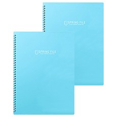 morning glory K Color 線圈透明文件夾 40P, 2個, 薄荷