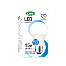 KAO'S 高氏 LED 節能燈泡 15W E27燈頭 3000K/6500K, 6500K 白光, 1個