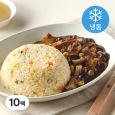 하림이닭 탄단지 다이어트 도시락 간장계란밥과 짜장닭가슴살 (냉동), 230g, 10팩