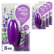 리빙굿 터치미니 화장실 방향제 세트 본품, 13ml, 8개, 라벤다향
