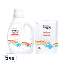 IVLY NATURE 嬰幼兒纖維柔軟精 蓮花香 正裝 1.8L + 補充包 1.2L 組合, 5套