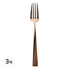 까사무띠 라페스타 커트러리 디저트 포크 유광, 로즈골드, 3개