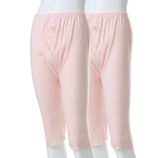 KerriLucy 女款40支棉透氣網格8分褲 2件組