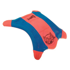 Chuckit 四角飛鼠飛盤 柔軟彈力尼龍材質 浮水設計, 橘色 + 藍色, 1個