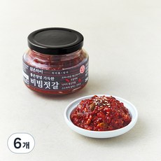 담은차이 좋은양념 가득한 비빔젓갈, 250g, 6개
