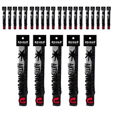 SSIZZO 雙面扁平剪髮梳, 黑色, 25個