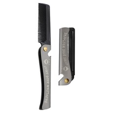 Tenejer 折疊式組合髮梳, 黑色, 2個