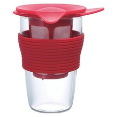 HARIO 好璃奧 酒紅耐熱玻璃杯 200ml, 酒紅色, 1個