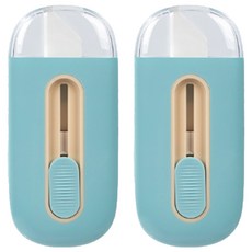 deLi 得力 口袋陶瓷安全美工刀 TD262, 藍色, 2個