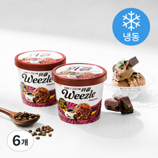 롯데웰푸드 위즐 커피 & 초코퍼지 아이스크림 (냉동), 660ml, 1개입, 6개