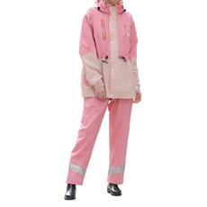 Rainfreem 琴飛曼雨衣 兩件式撞色 BH322, 粉色