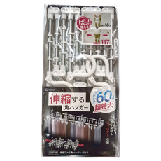 TOWA 東和產業 JUST DRY 鋁製輕量可折疊晒衣架 角型/60夾, 白色 + 銀色, 1個