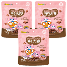 뽀로로펫 크런치캣 간식, 혼합맛(참치/연어), 150g, 3개