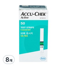 아큐첵 혈당측정 검사지, 8개, 50개입