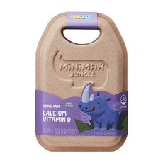 Minimax 叢林鈣維生素 D 60p, 60顆, 1盒