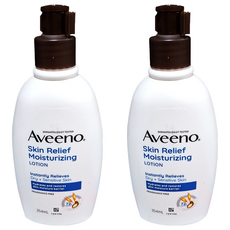 Aveeno 燕麥高效舒緩保濕乳 無香, 354ml, 2瓶